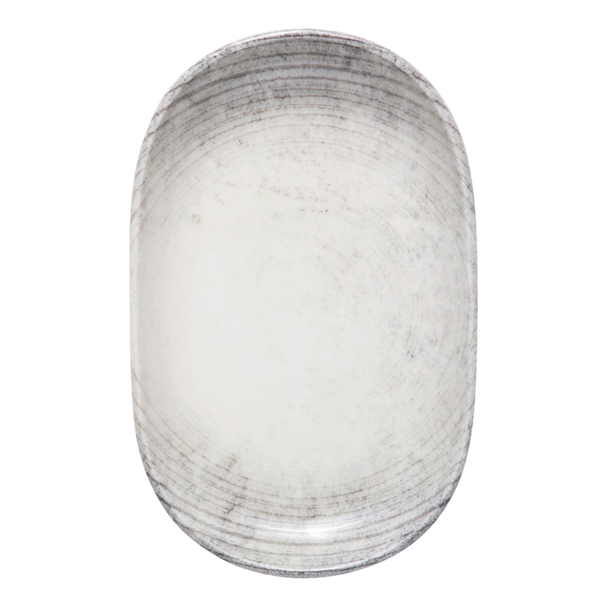 Fume Porcelain Oval Platter  13.2"x8.4"