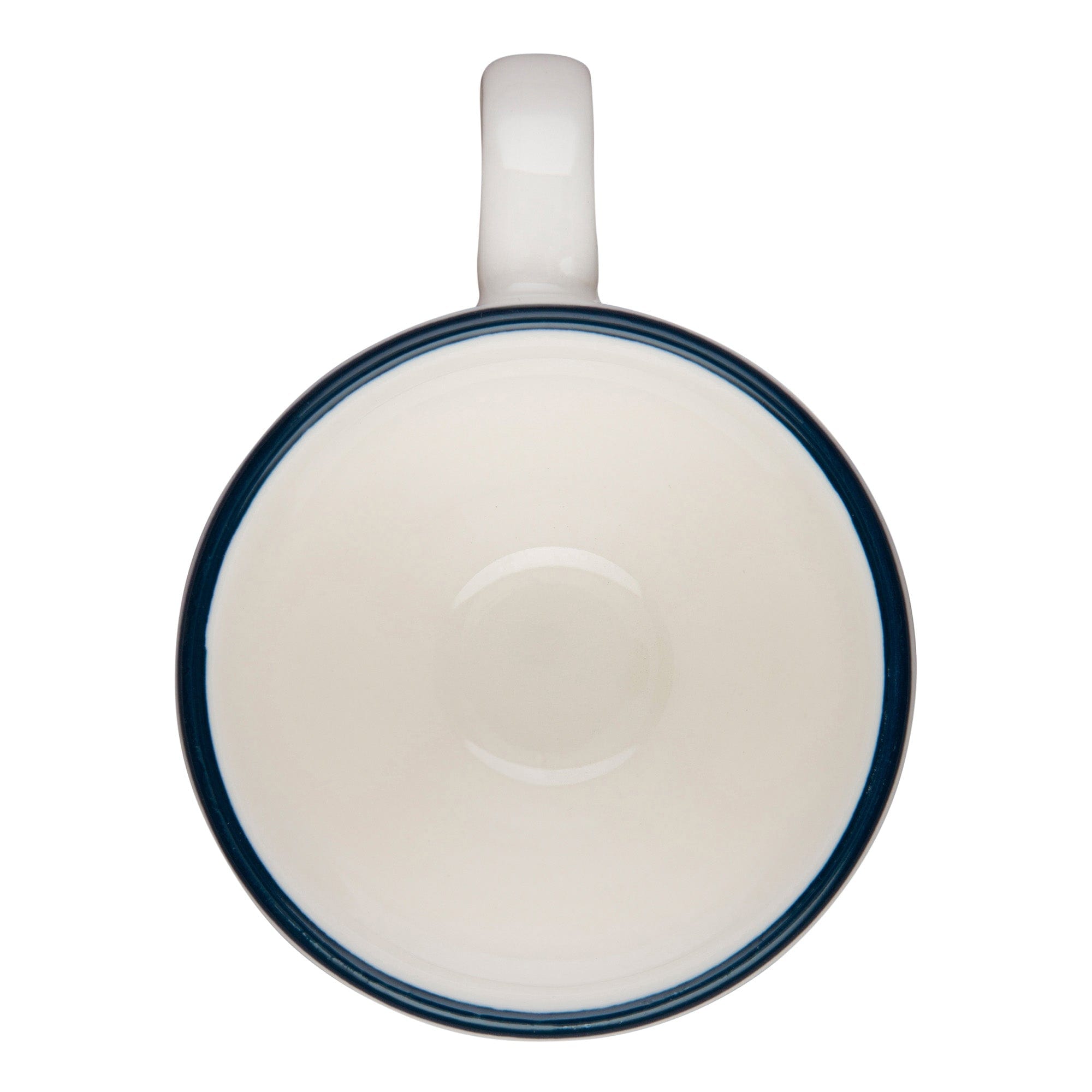 Modest Navy Fine China Mug 4.0" / 10oz