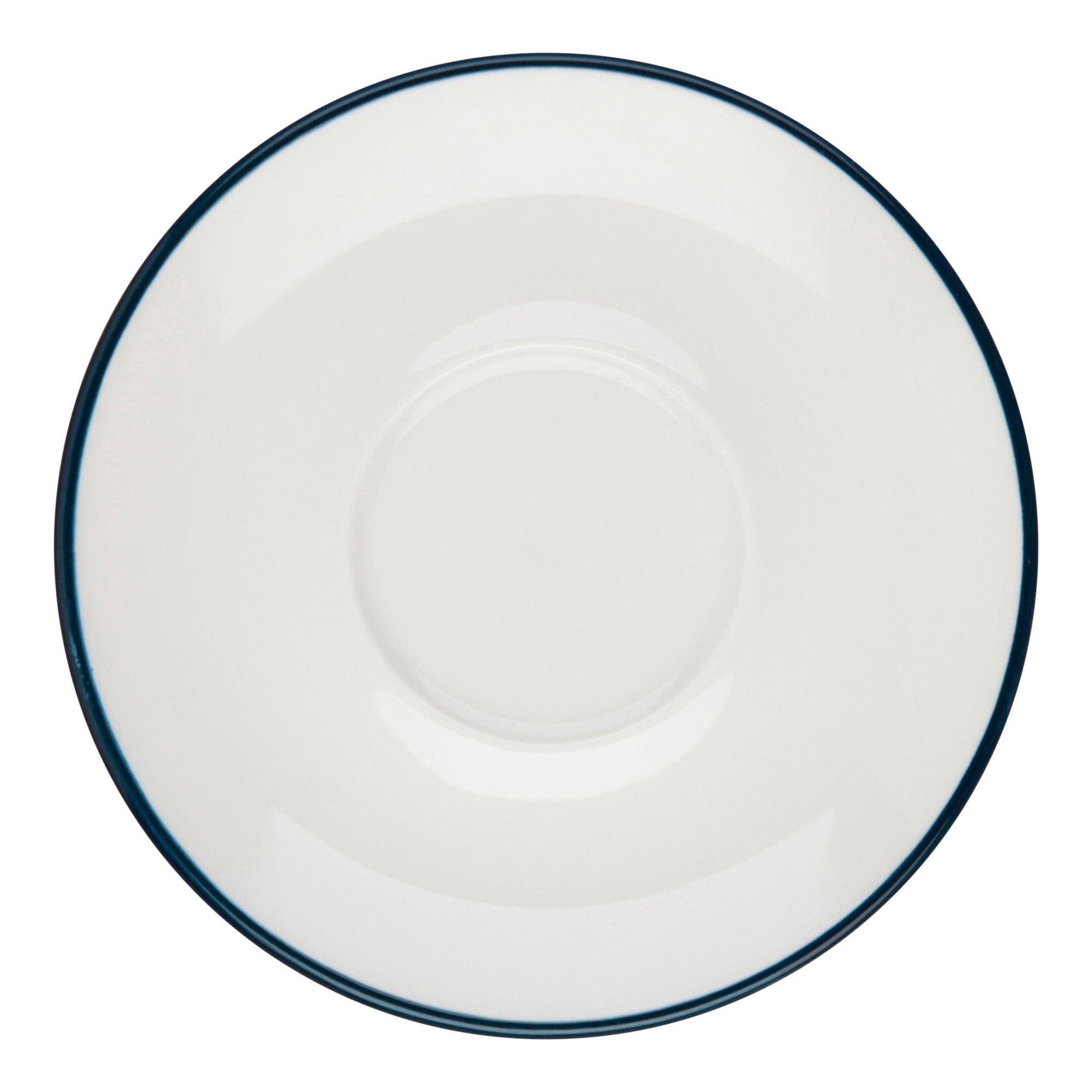 Modest Navy Porcelain Saucer 4.7"