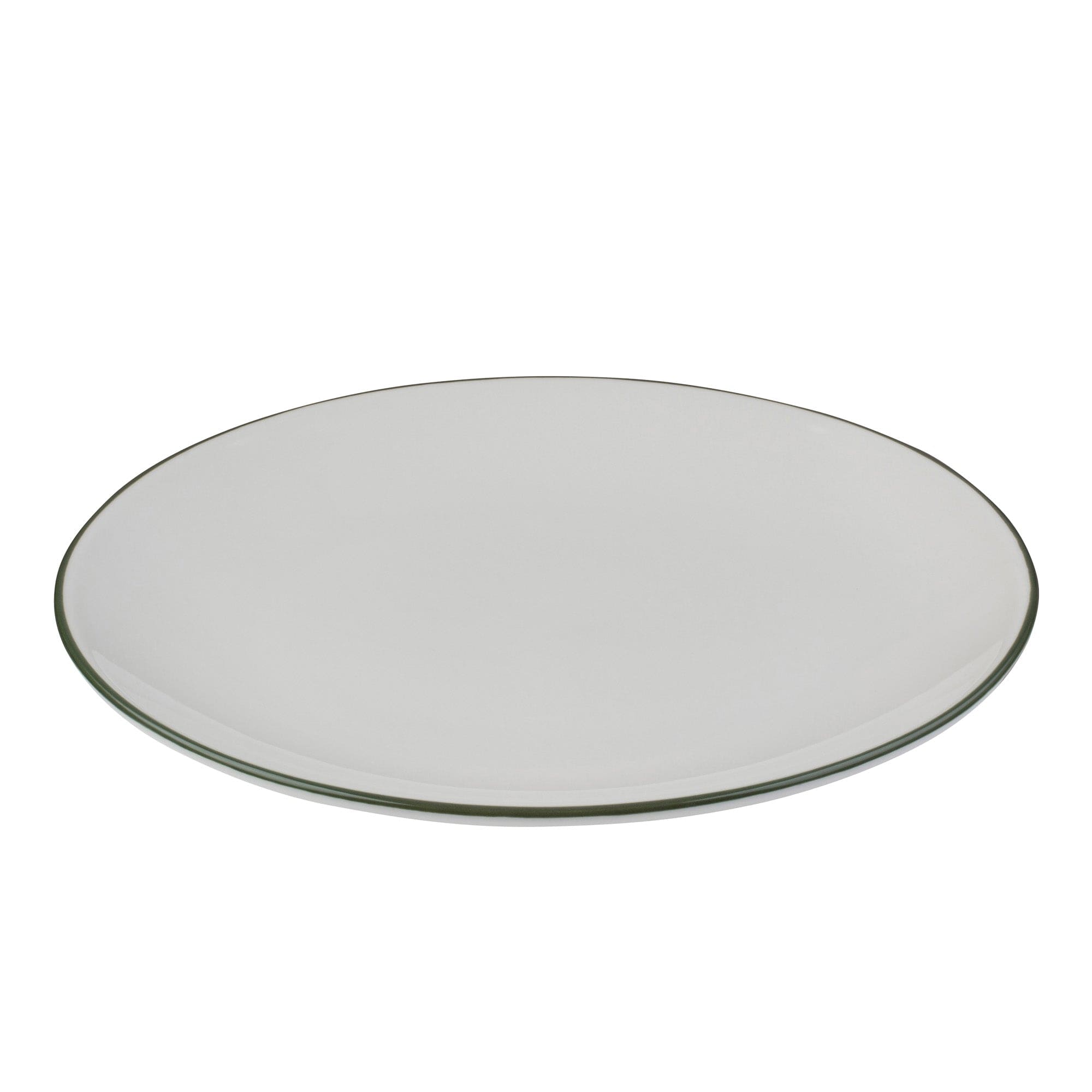 Modest Green Porcelain Coupe Plate 5.9"