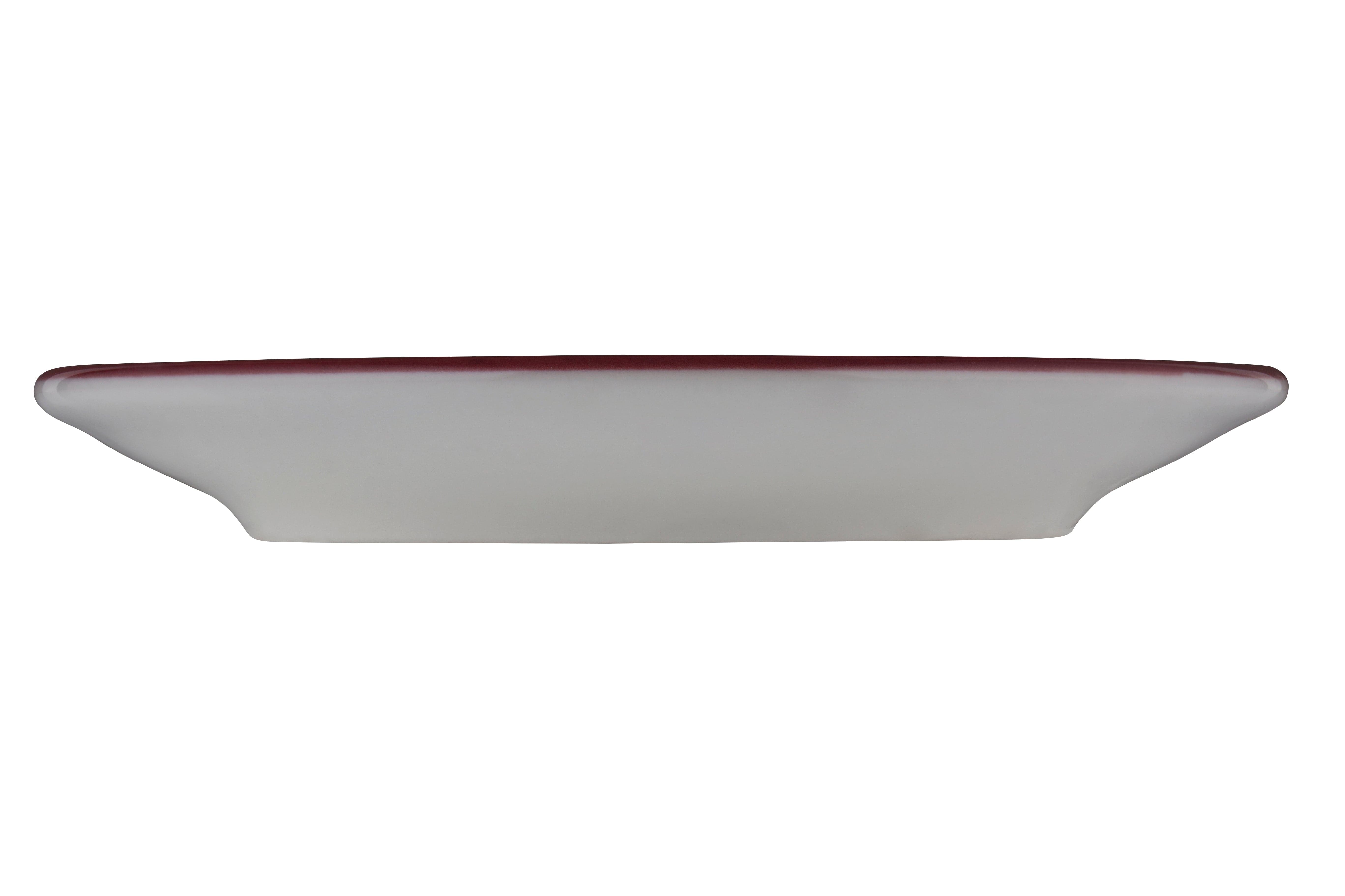 Modest Maroon Fine China Saucer 4.7"