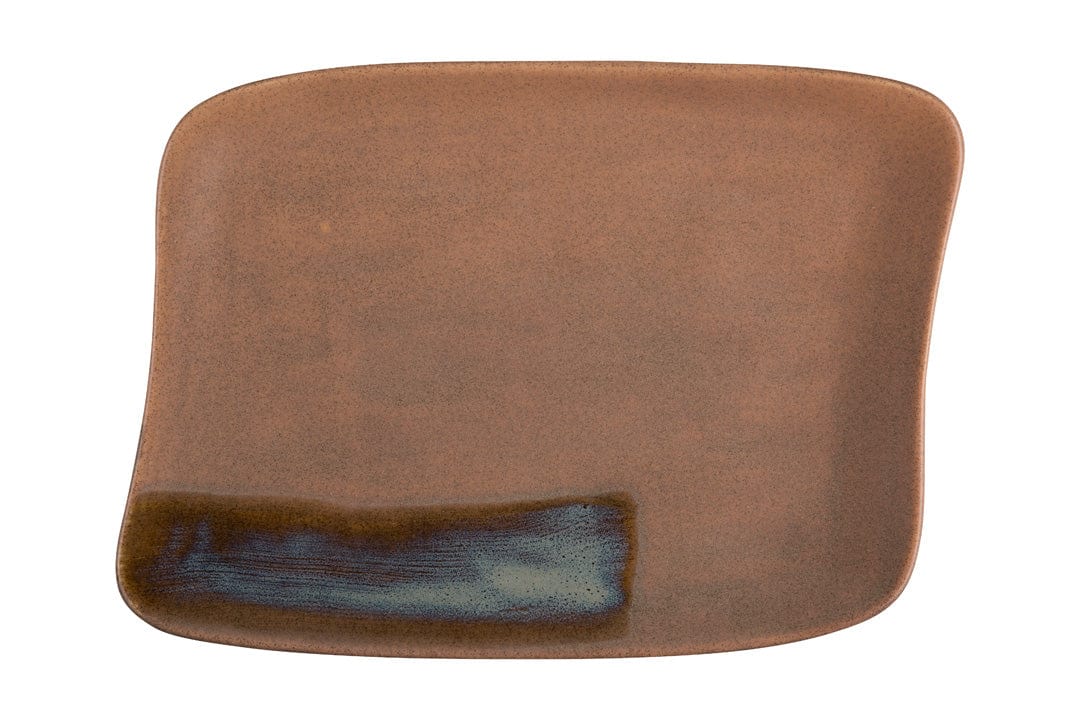 Coastal Vitrified Ceramics Platter 11.8" x 8.6