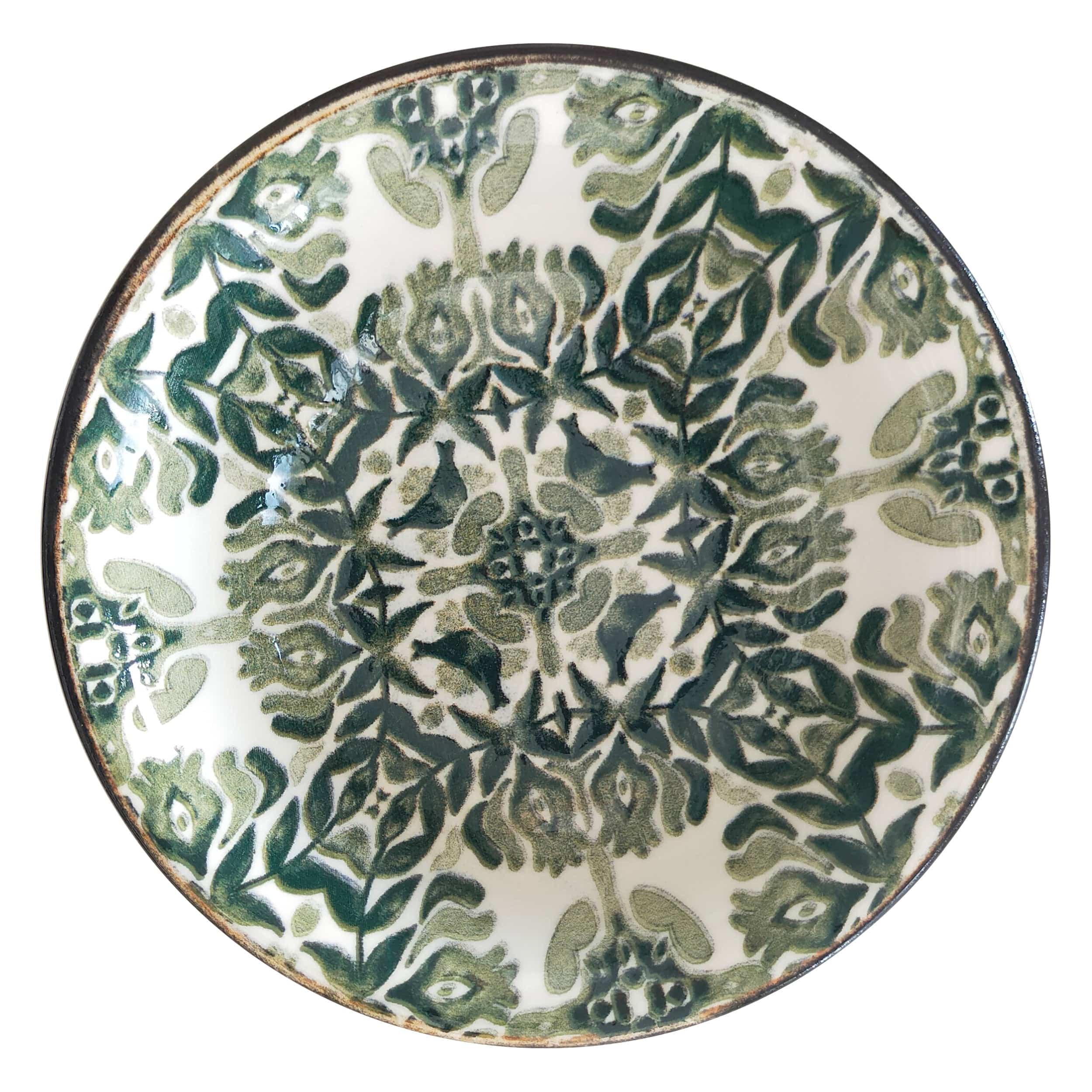 Seville Green Vitrified Ceramics Bowl 6.8" / 16.9 oz