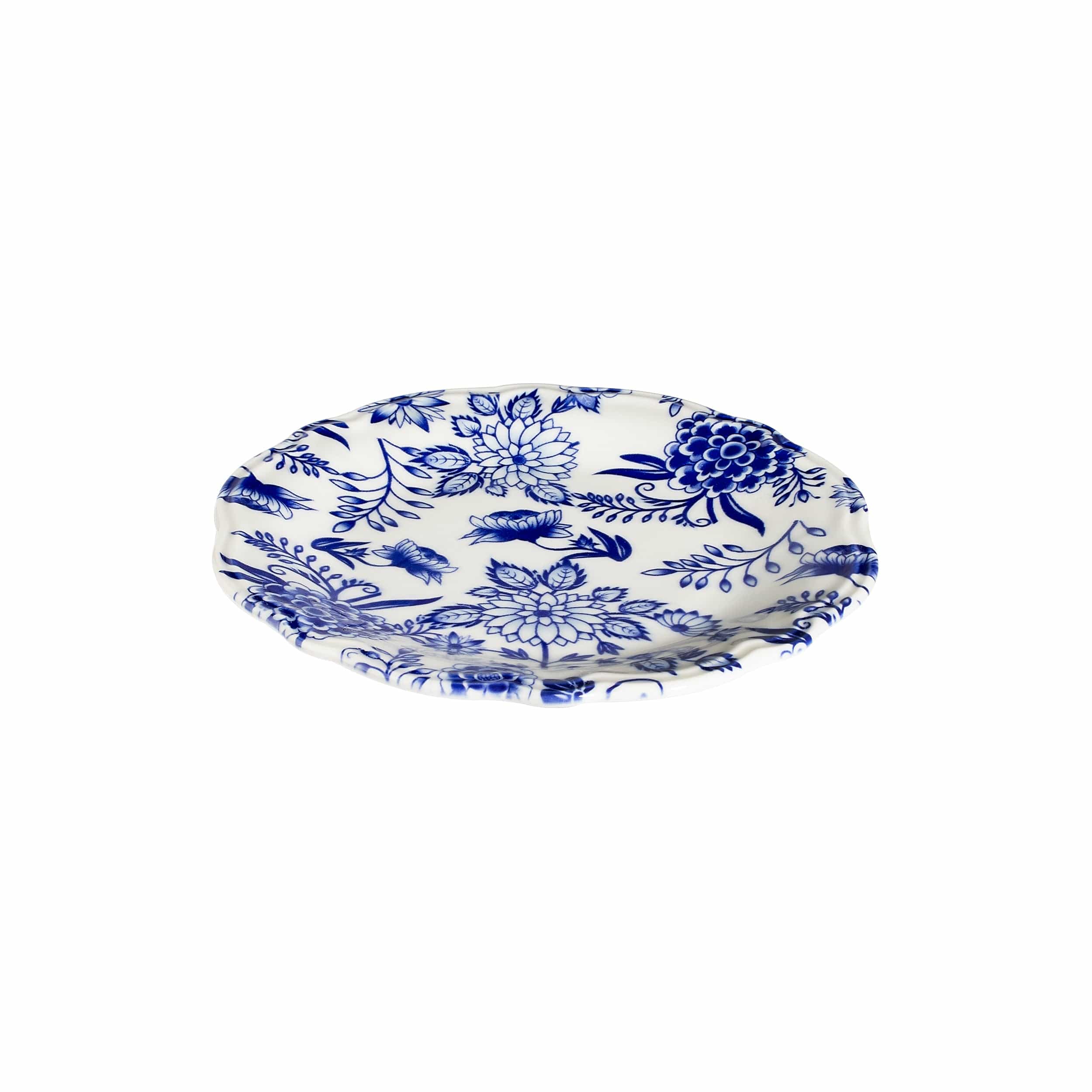 Herba Blue Fulya Blue Premium Stoneware Coupe Plate 8.3"