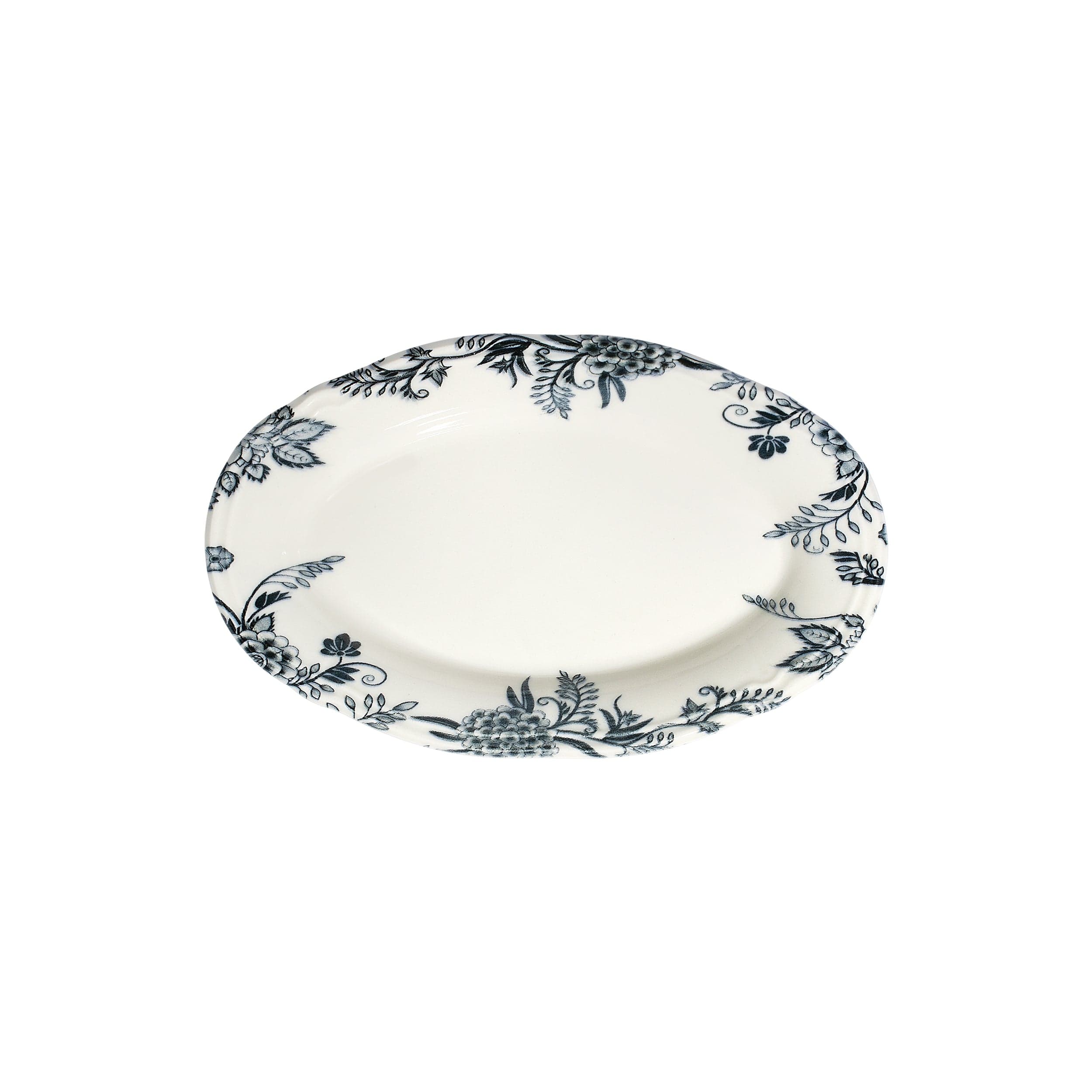 Silva Black Fulya Black Premium Stoneware Oval Platter  8.3" x 4.1"