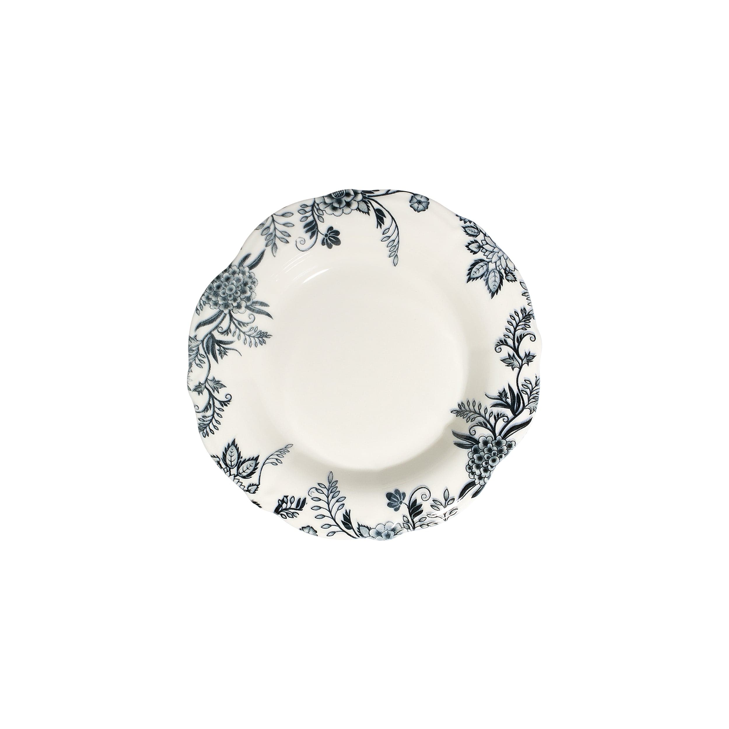Silva Black Fulya Black Premium Stoneware Deep Plate 6.6" / 6.9 oz