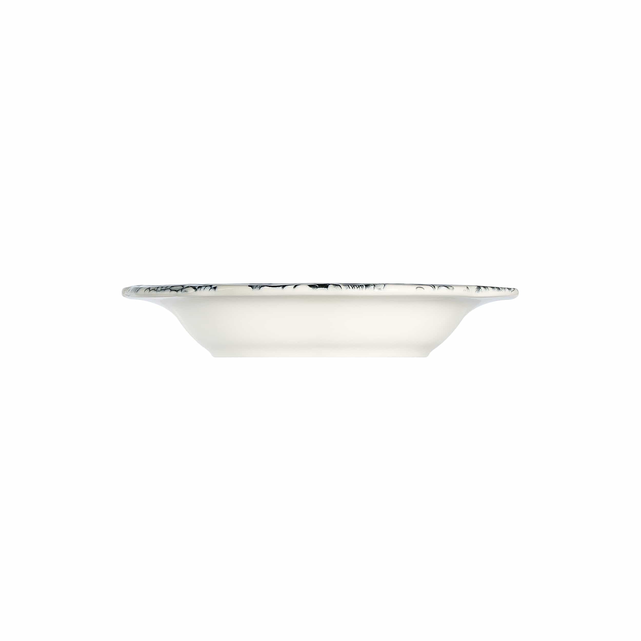 Silva Black Fulya Black Premium Stoneware Deep Plate 8.6" / 15 oz