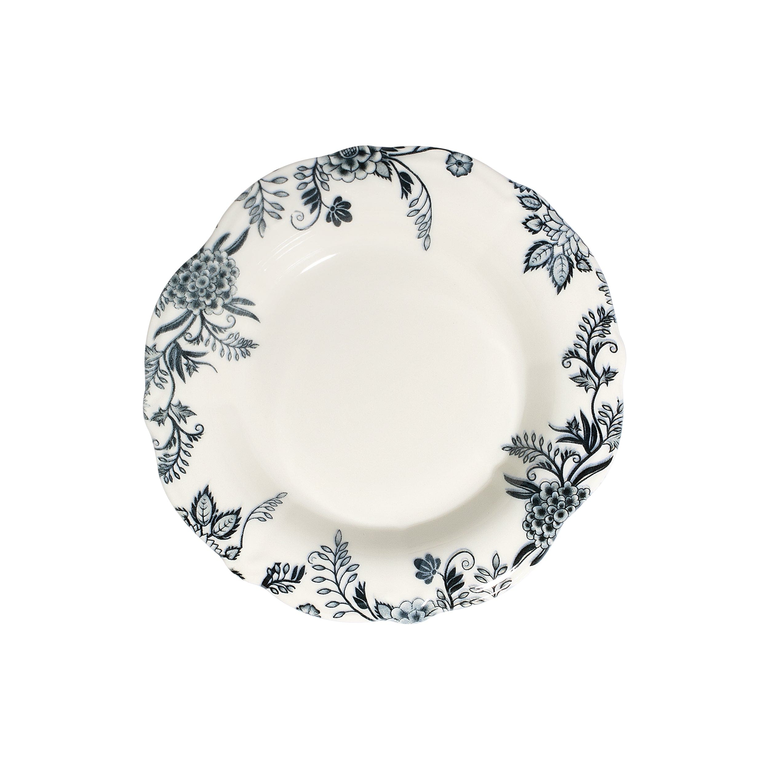 Silva Black Fulya Black Premium Stoneware Deep Plate 8.6" / 15 oz