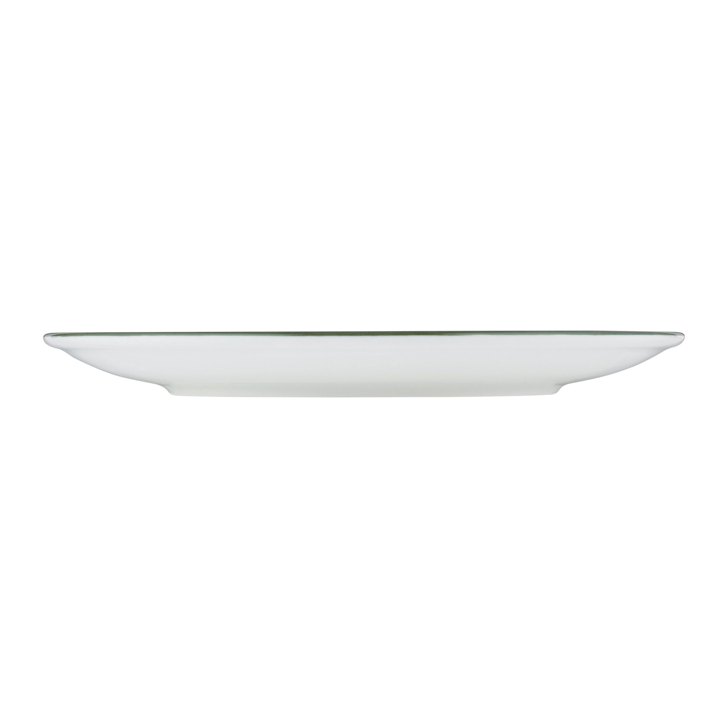 Modest Green Green Fine China Coupe Plate 11.2"