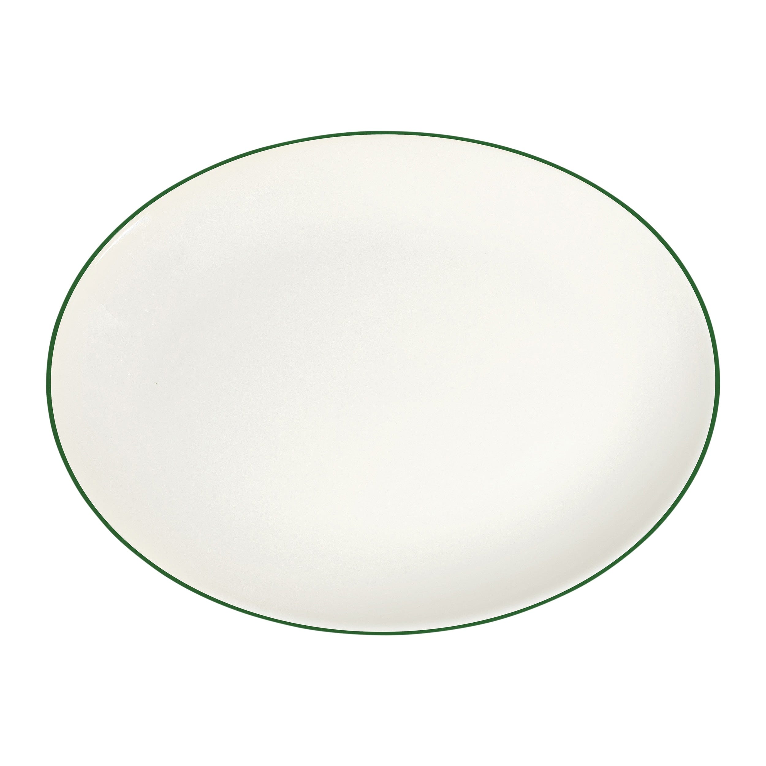 Modest Green Green Fine China Oval Platter  13" x 9.6"