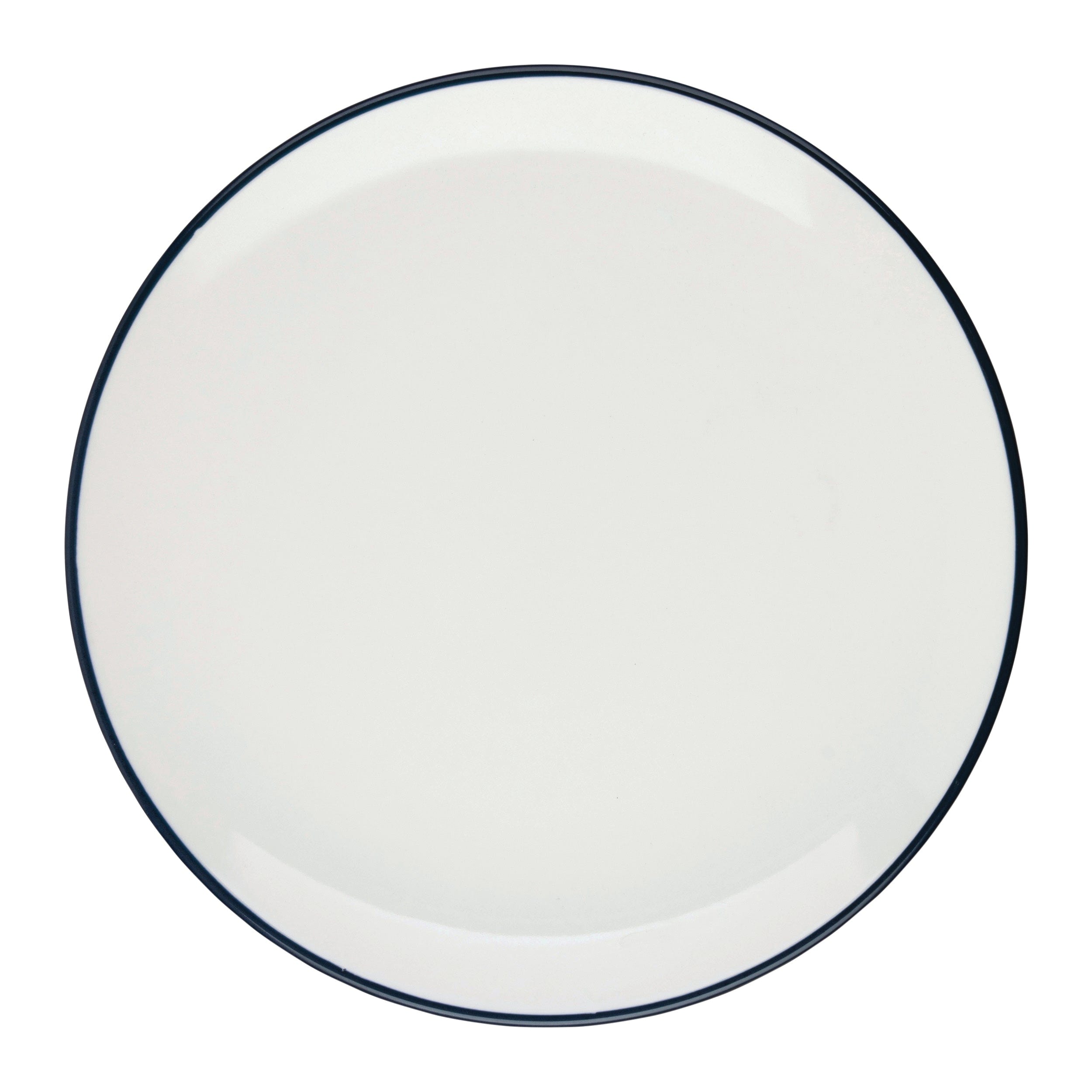 Modest Navy Navy Fine China Coupe Plate 11.2"