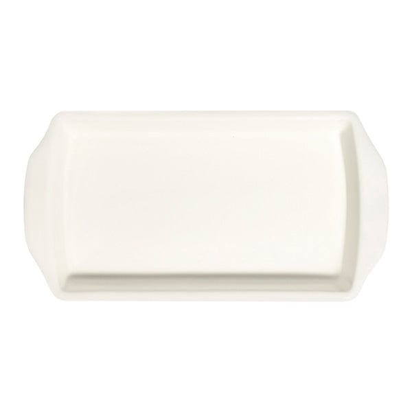 Braise White Fine China Rectangular Pan 10" x 5.5" / 16 oz