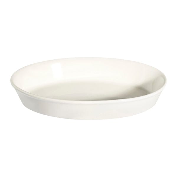 Braise White Fine China Oval Pan 11" x 7.1" / 29 oz