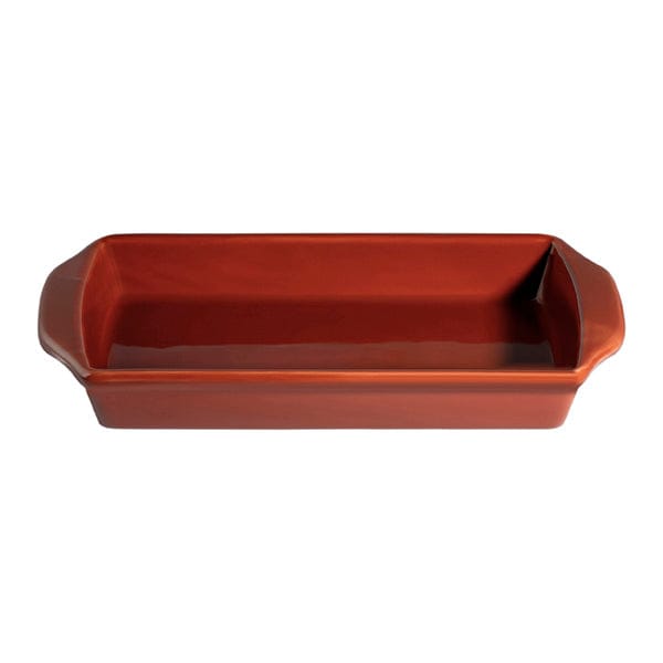 Kora Red Fine China Rectangular Pan 10" x 5.5" / 16 oz