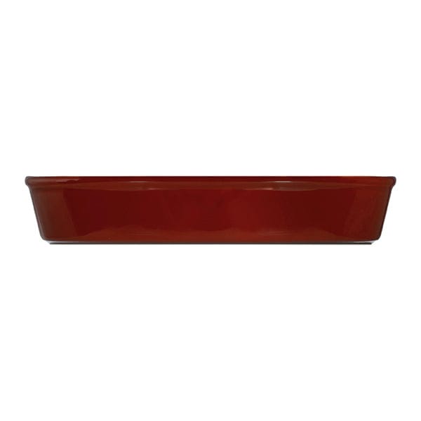 Kora Red Fine China Oval Pan 12.6" x 8" / 50.4 oz