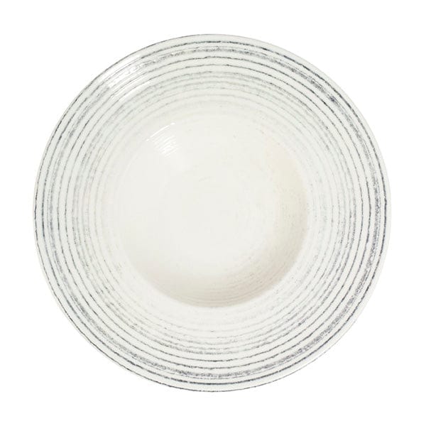 Marmol Black Fine China Deep Plate 11.6" / 16 oz