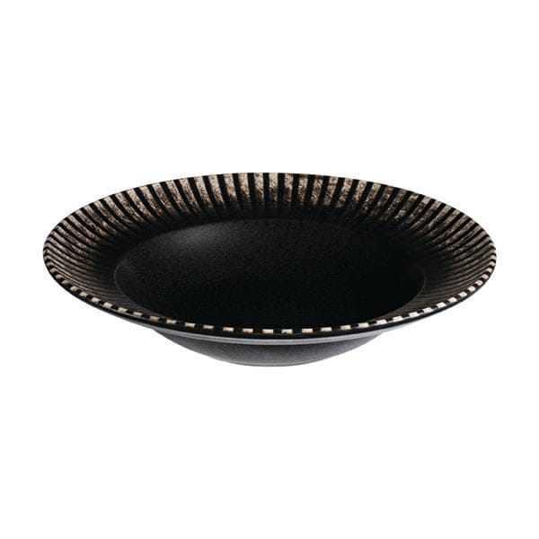 Reckless Black Fine China Deep Plate 9.9" / 14 oz