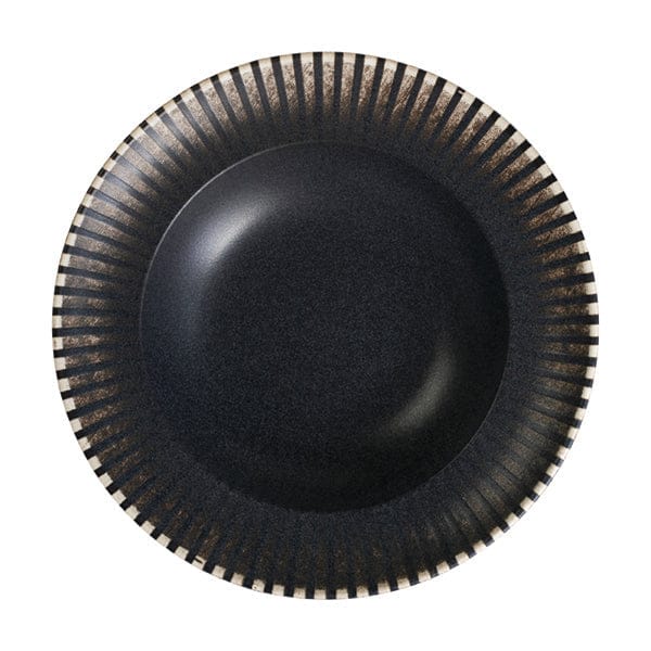 Reckless Black Fine China Deep Plate 11.1" / 19 oz