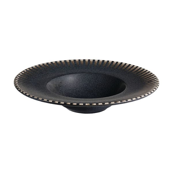 Reckless Black Fine China Deep Plate 11.6" / 16 oz