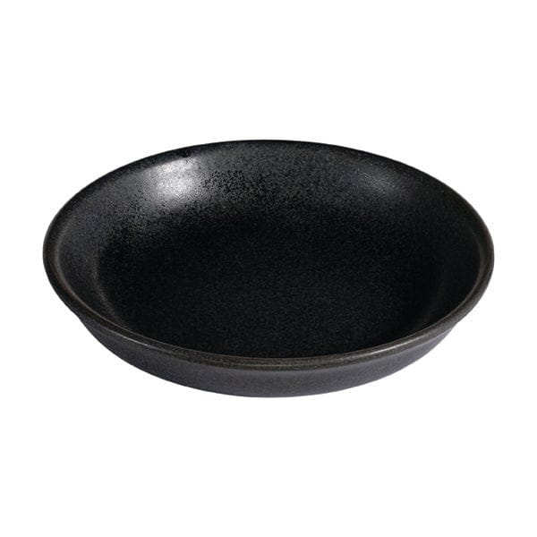 Reckless Black Fine China Deep Plate 3.9" / 2 oz