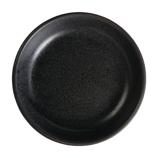 Reckless Black Fine China Deep Plate 3.9" / 2 oz