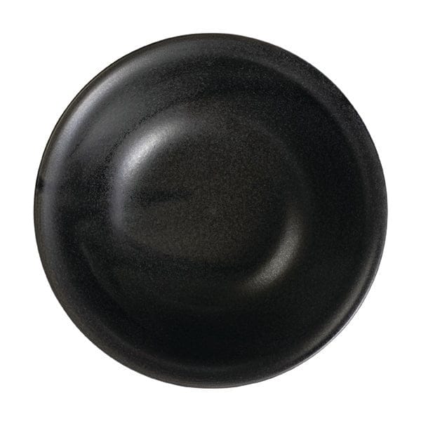 Reckless Black Fine China Bowl 7.1" / 21 oz