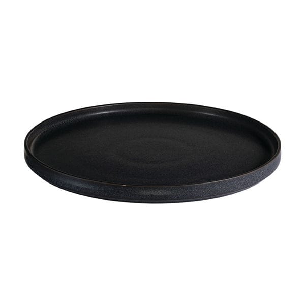 Reckless Black Fine China Coupe Plate 6.3"