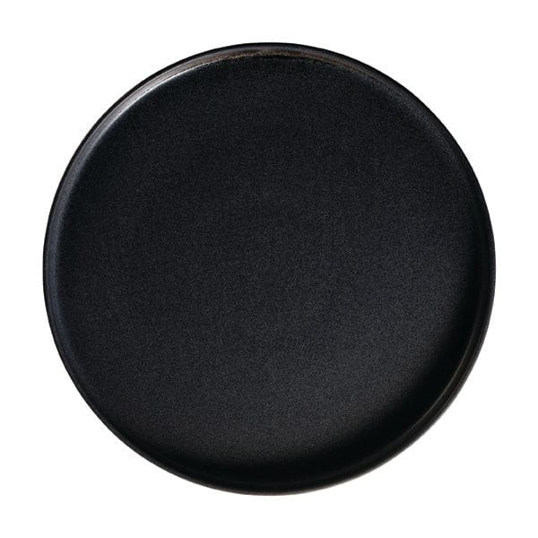 Reckless Black Fine China Coupe Plate 6.3"