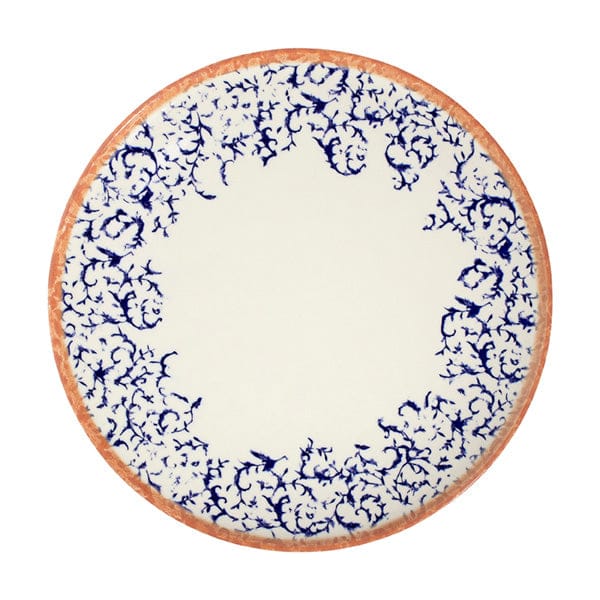 Venecia Hollow Blue Fine China Coupe Plate 9.8"