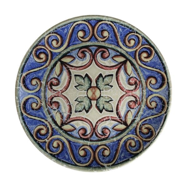 Amalfi Blue Fine China Coupe Plate 6"