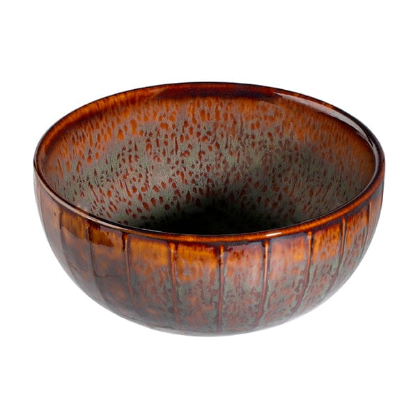 Hazel Savor Brown Fine China Bowl 4.4" / 12.8 oz