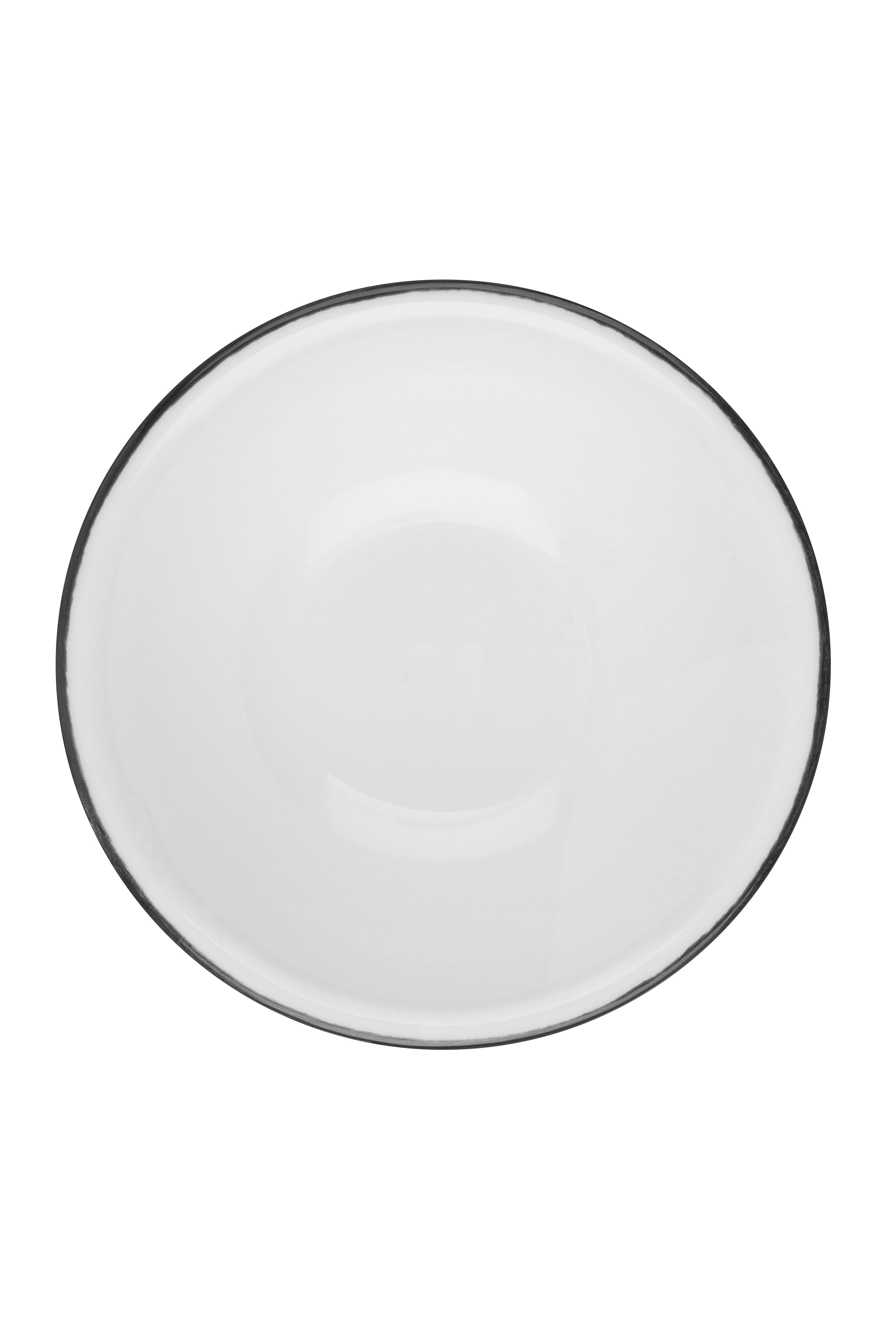 Modest Black Black Fine China Bowl 7.1" / 21 oz