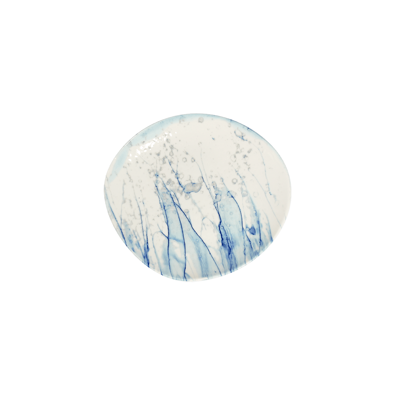 Maris Blue Fine China Coupe Plate 10.6" x 9.6"