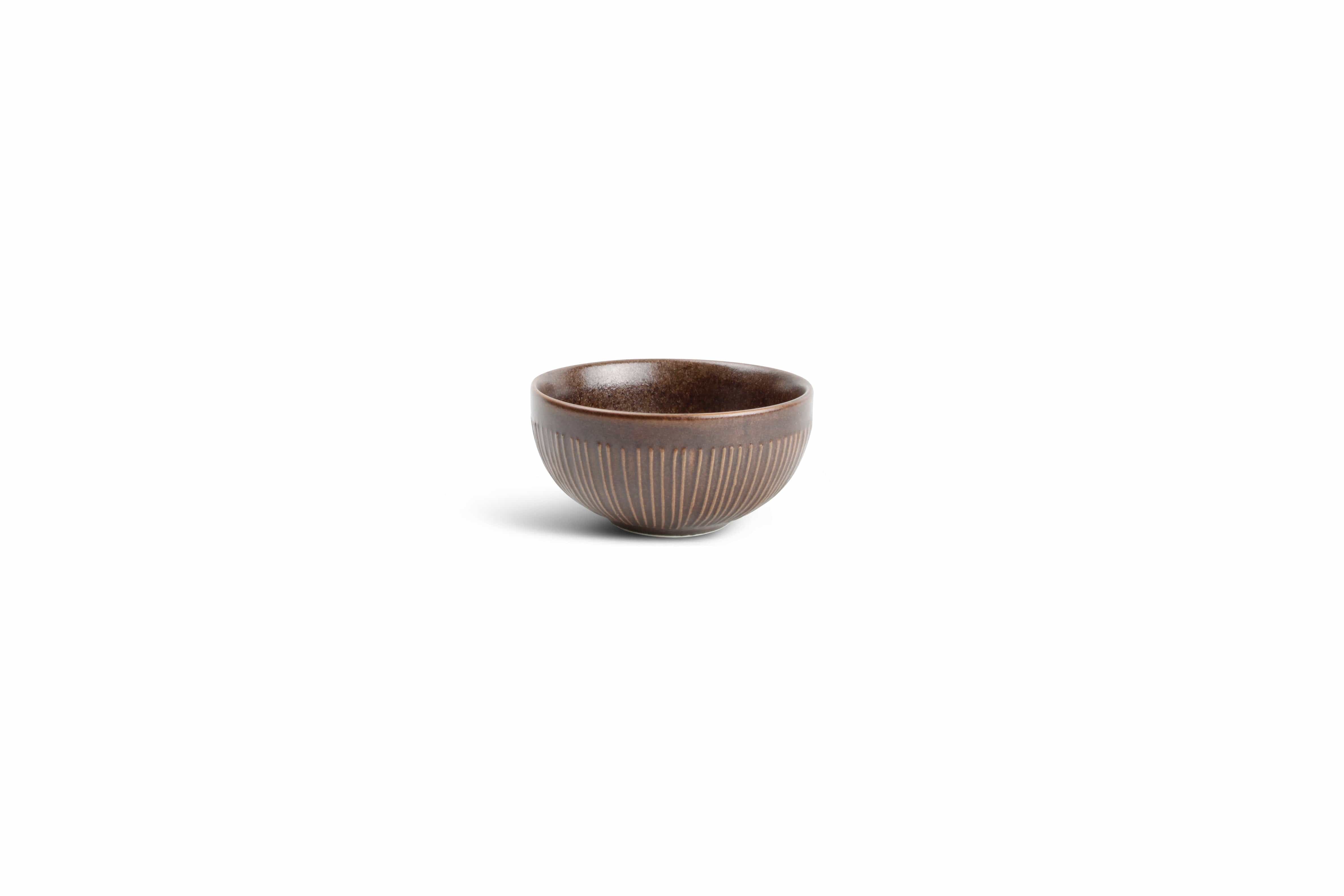 Brass Copper Porcelain Bowl 3.4" / 4.4 oz