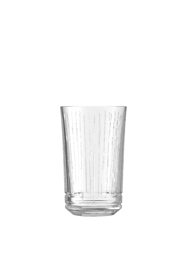Aether Clear Soda Lime Glass Wood Hi Ball 5.3" x 5.3" / 13.75oz