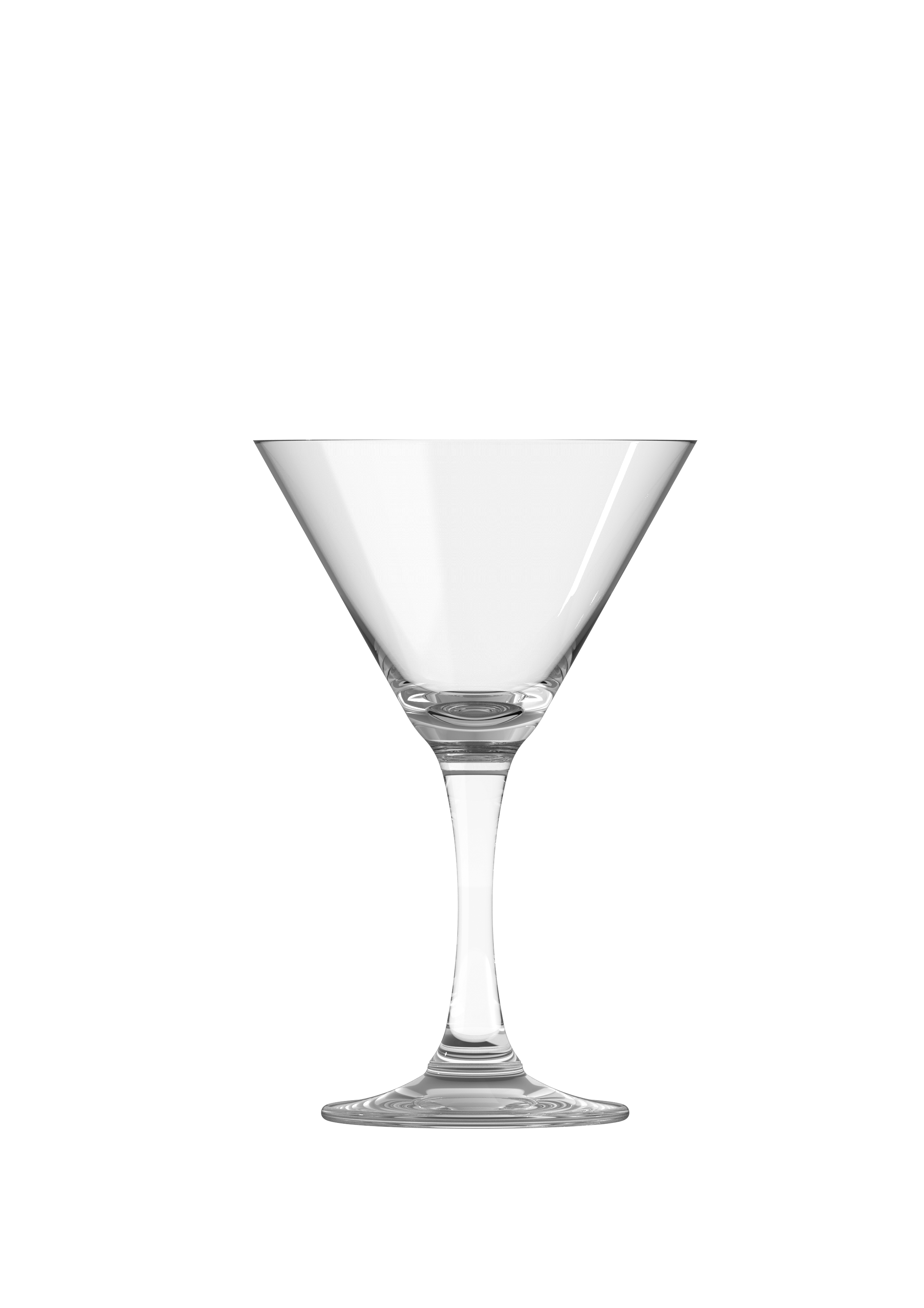 Perfection Clear Soda Lime Glass Martini 4.2" x 6.5" / 8oz