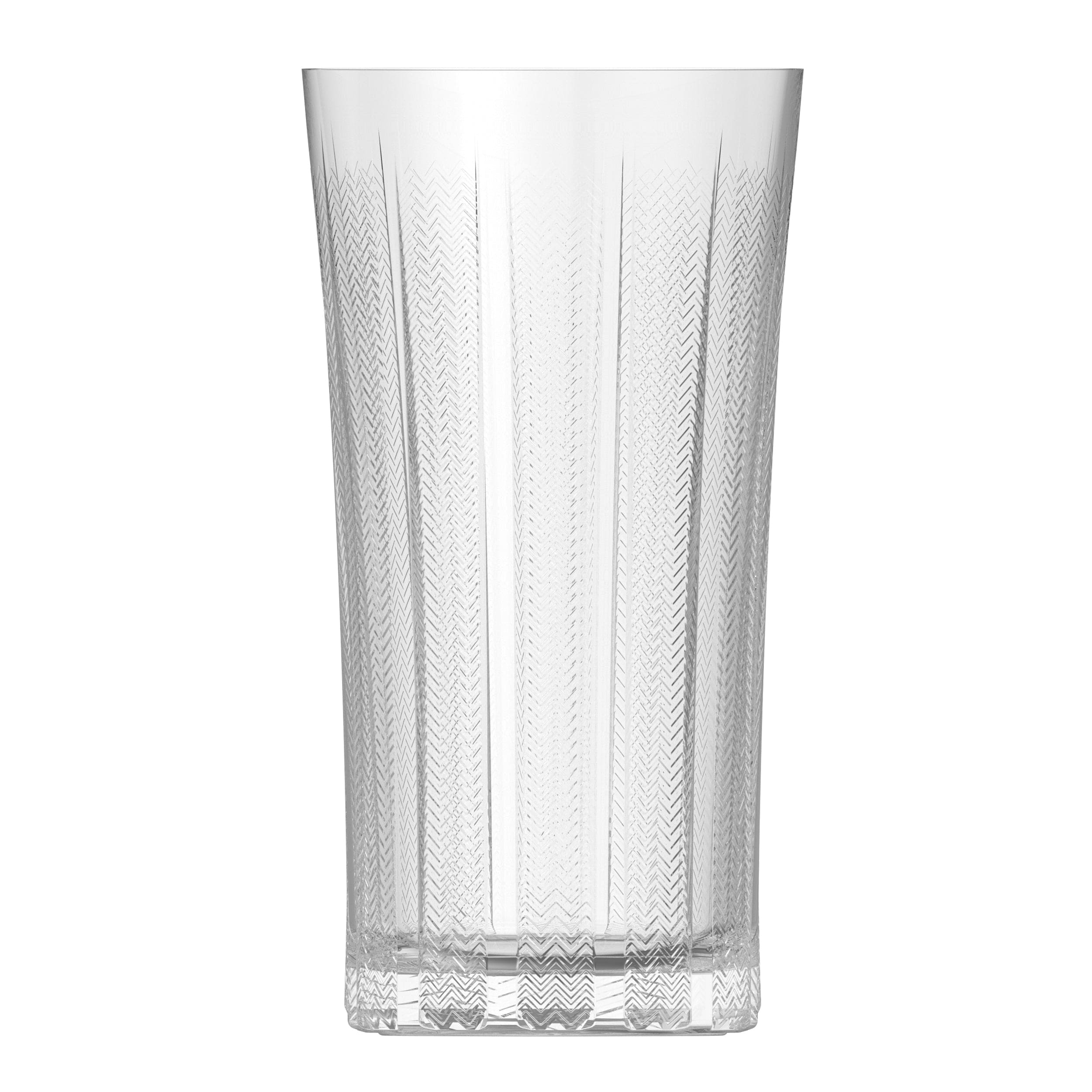 Mosaic Clear Soda Lime Cooler (Drinkware) 3.3" x 6.3" / 15.75oz