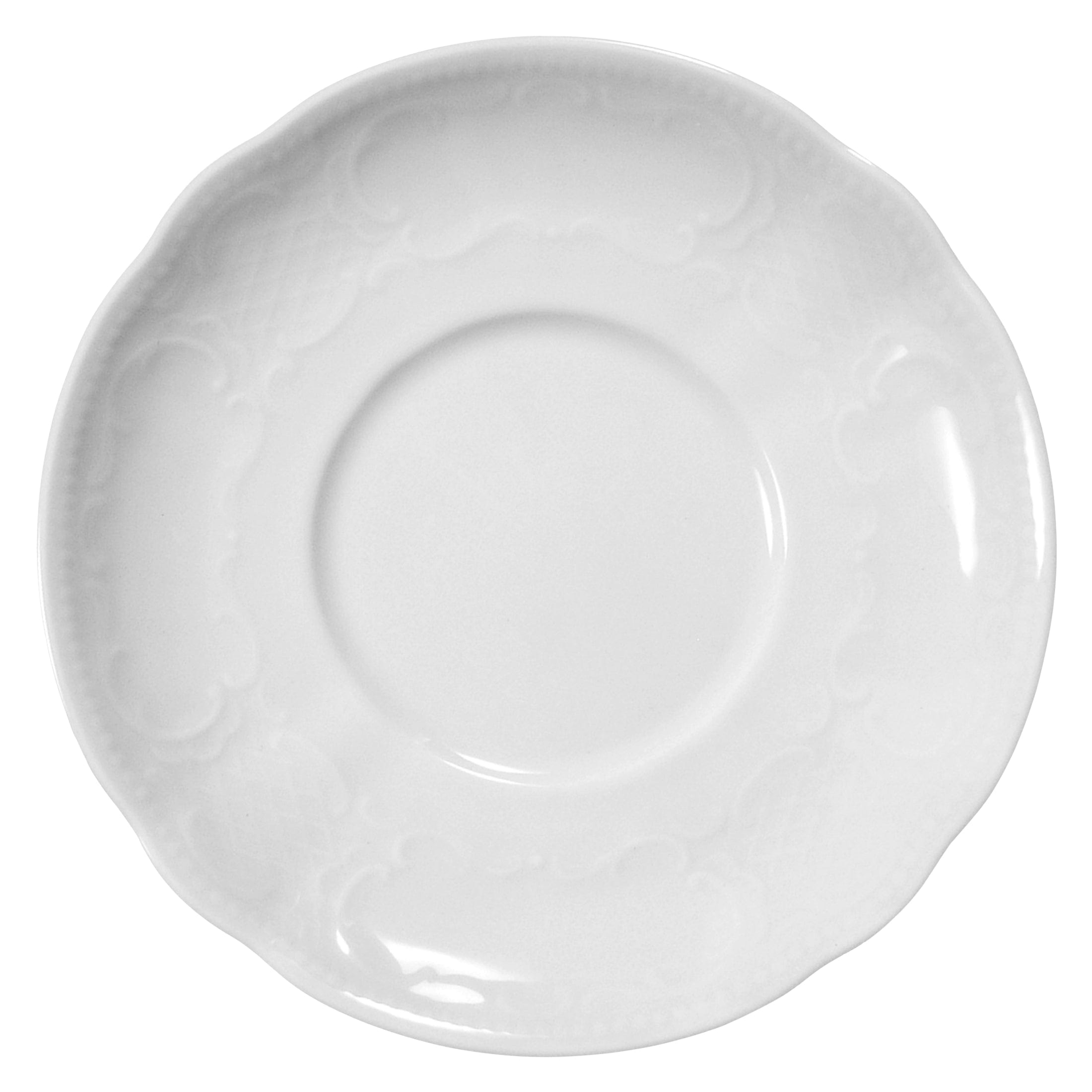 Salzburg White Porcelain Saucer 6.4"