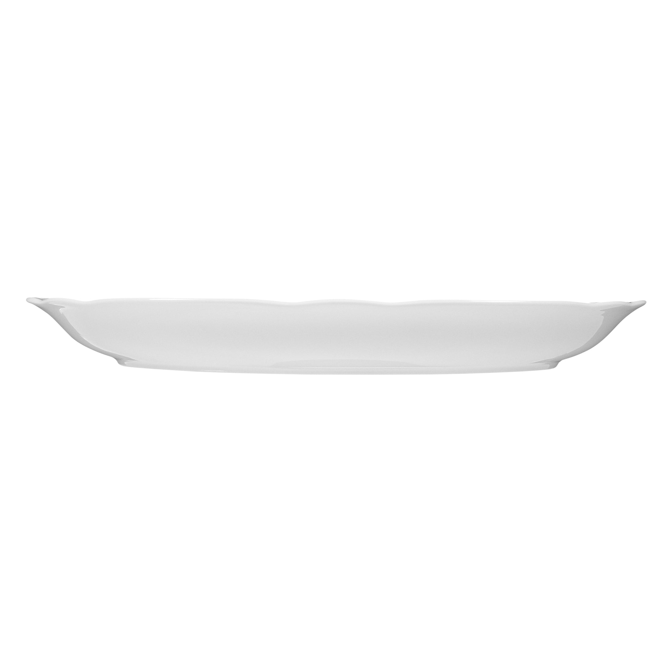 Salzburg White Porcelain Oval Platter  14" x 9.5"