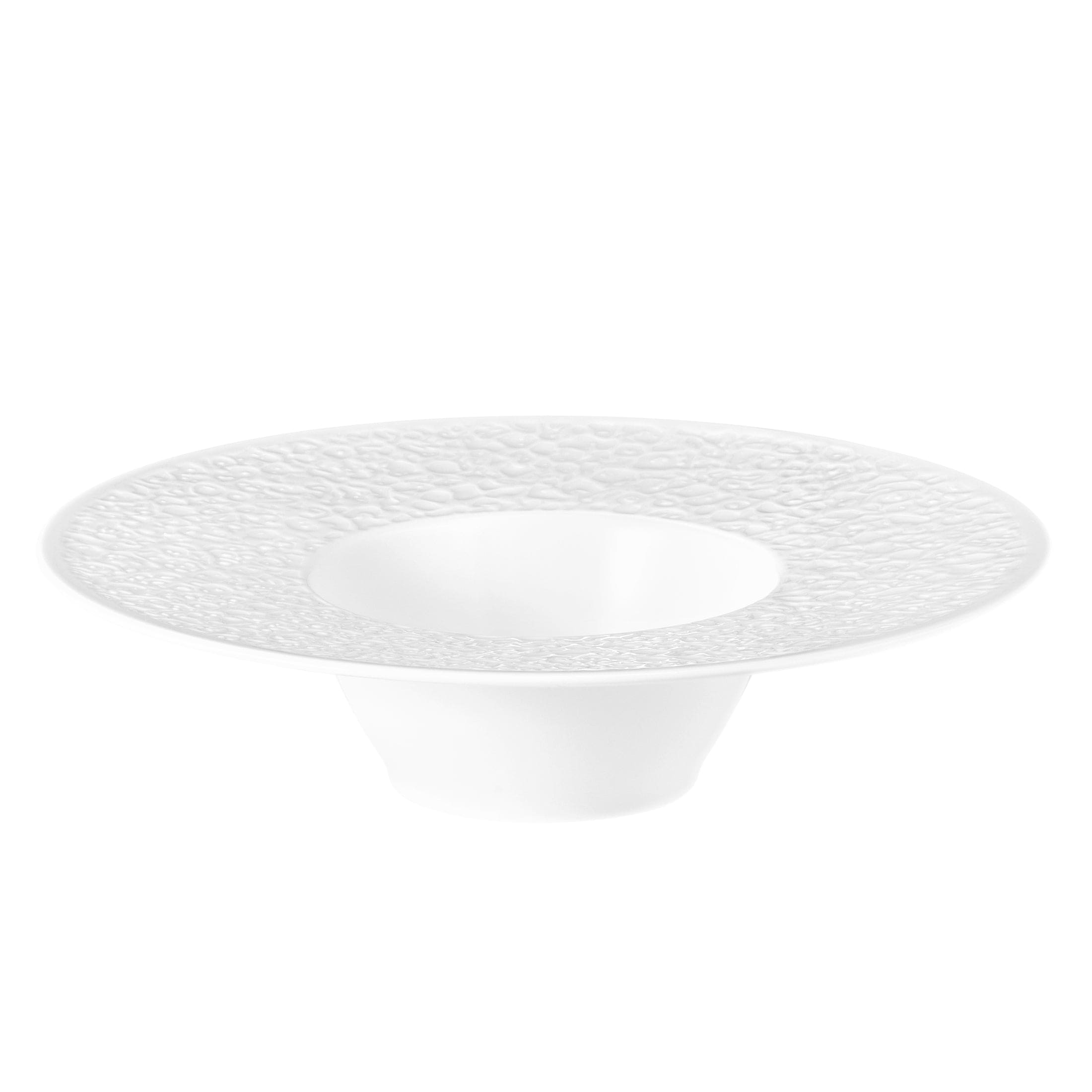 Nori White Porcelain Deep Plate 10.3" / 40.6 oz