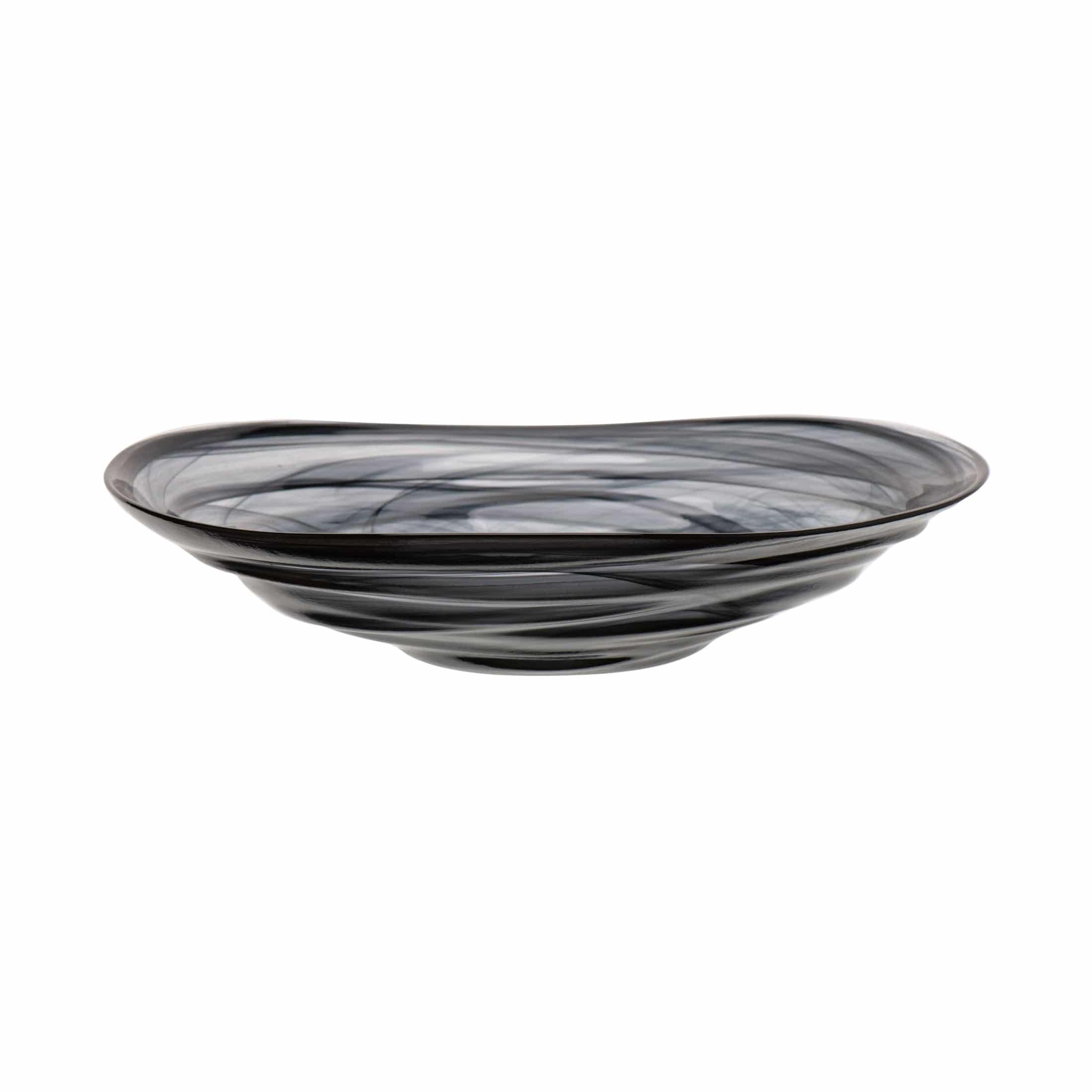 Ventum Black Glass Bowl 11.8" / 54.1 oz