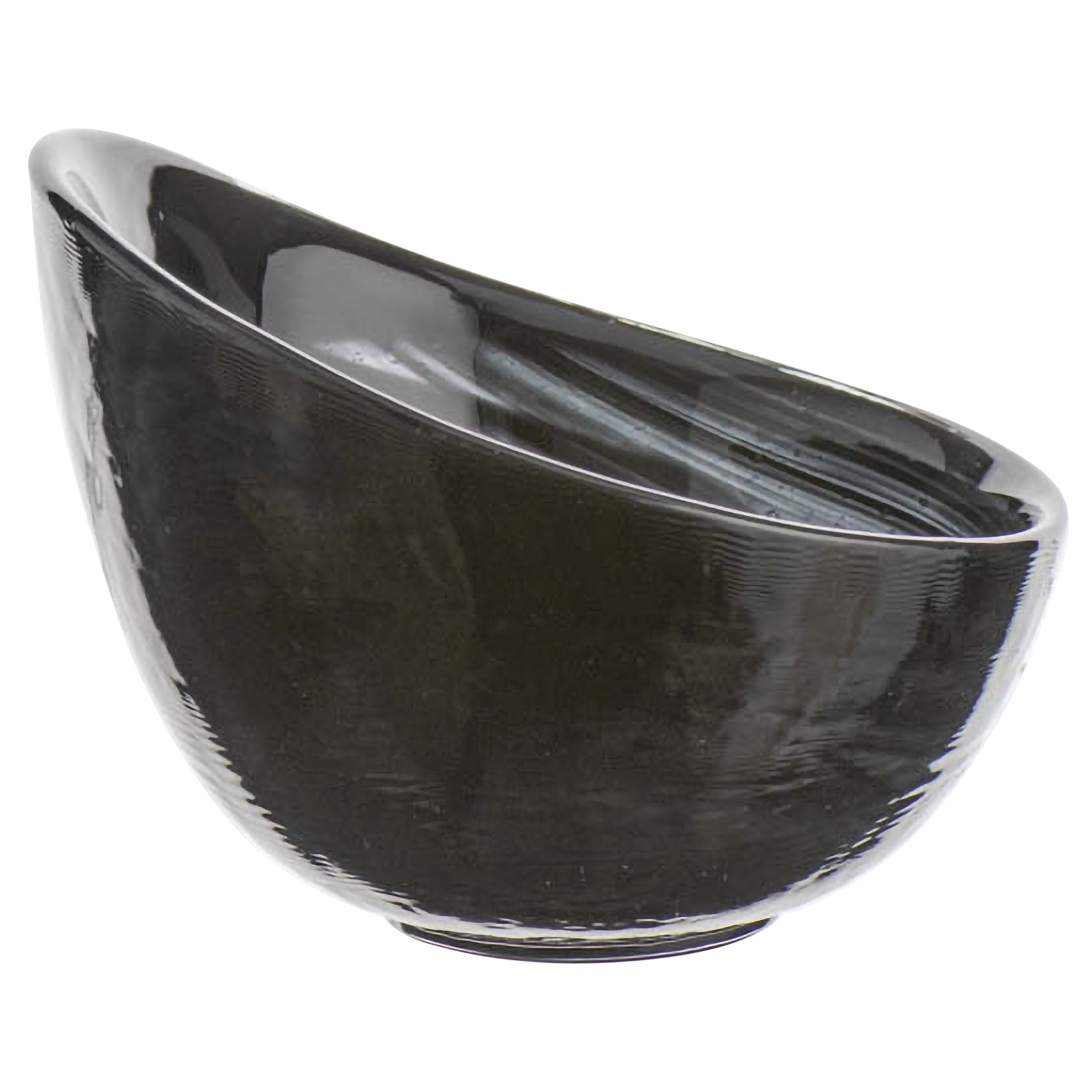 Hills Black Glass Bowl 3.9"
