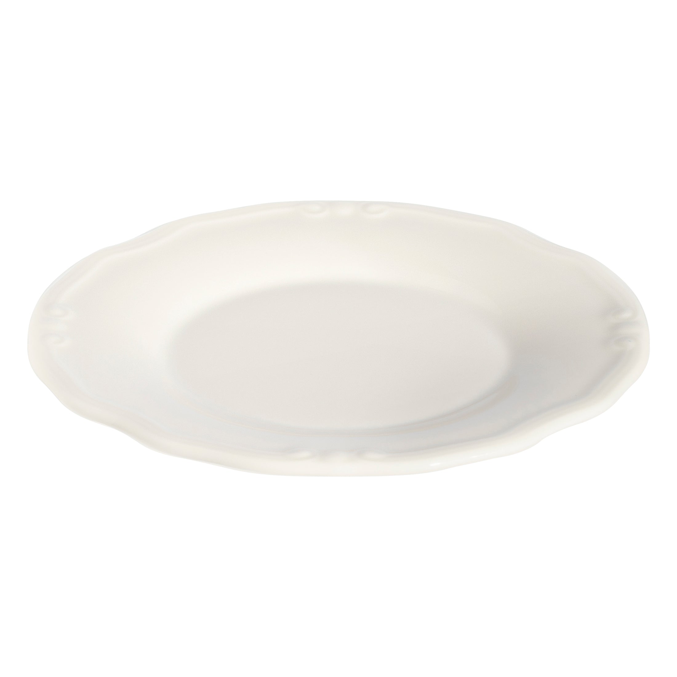Tiffany White Fine China Coupe Plate 7.9"