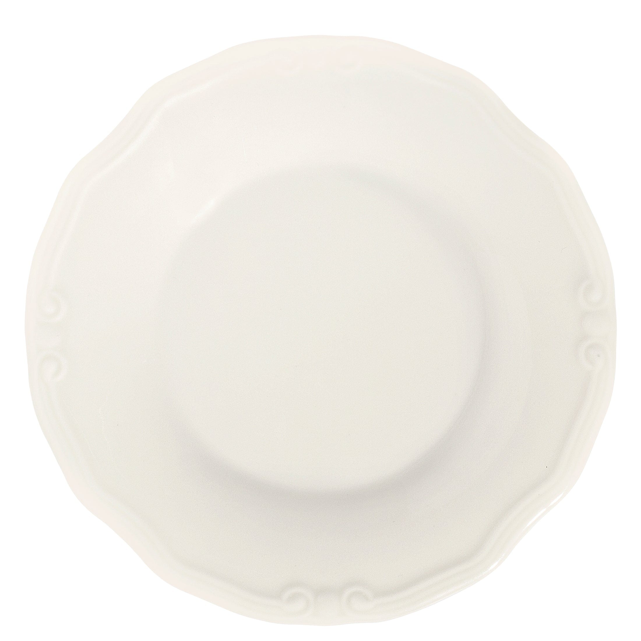 Tiffany White Fine China Coupe Plate 7.9"