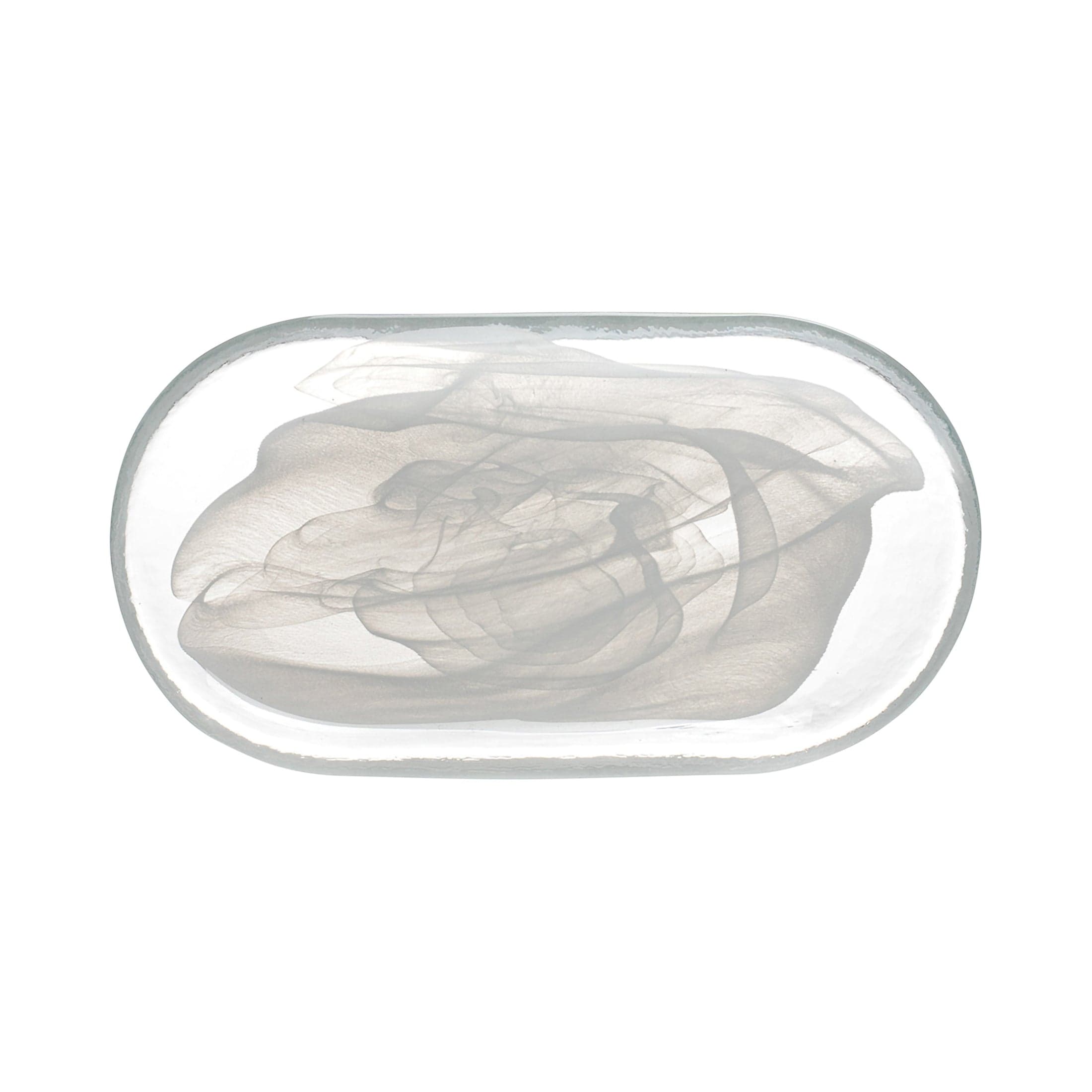 Atlas White Glass Plate 8.3" x 4.5"
