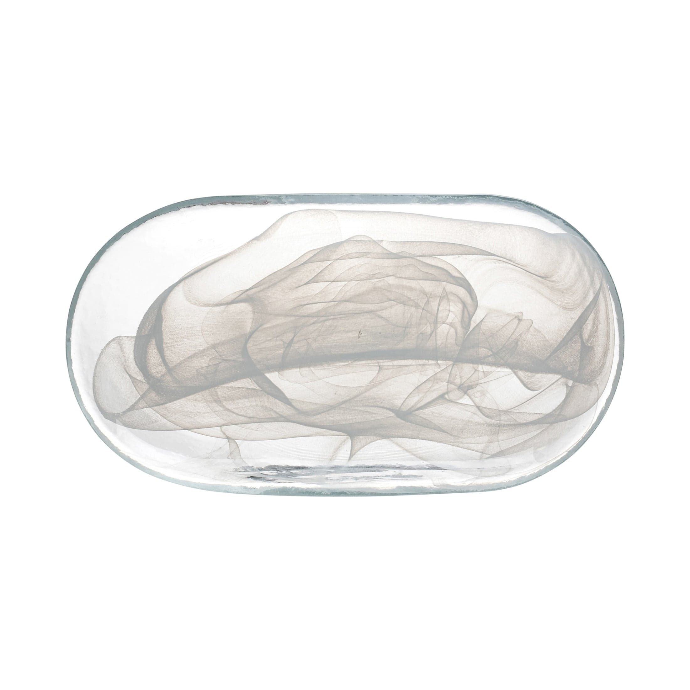 Atlas White Glass Plate 13.9" x 7.8"