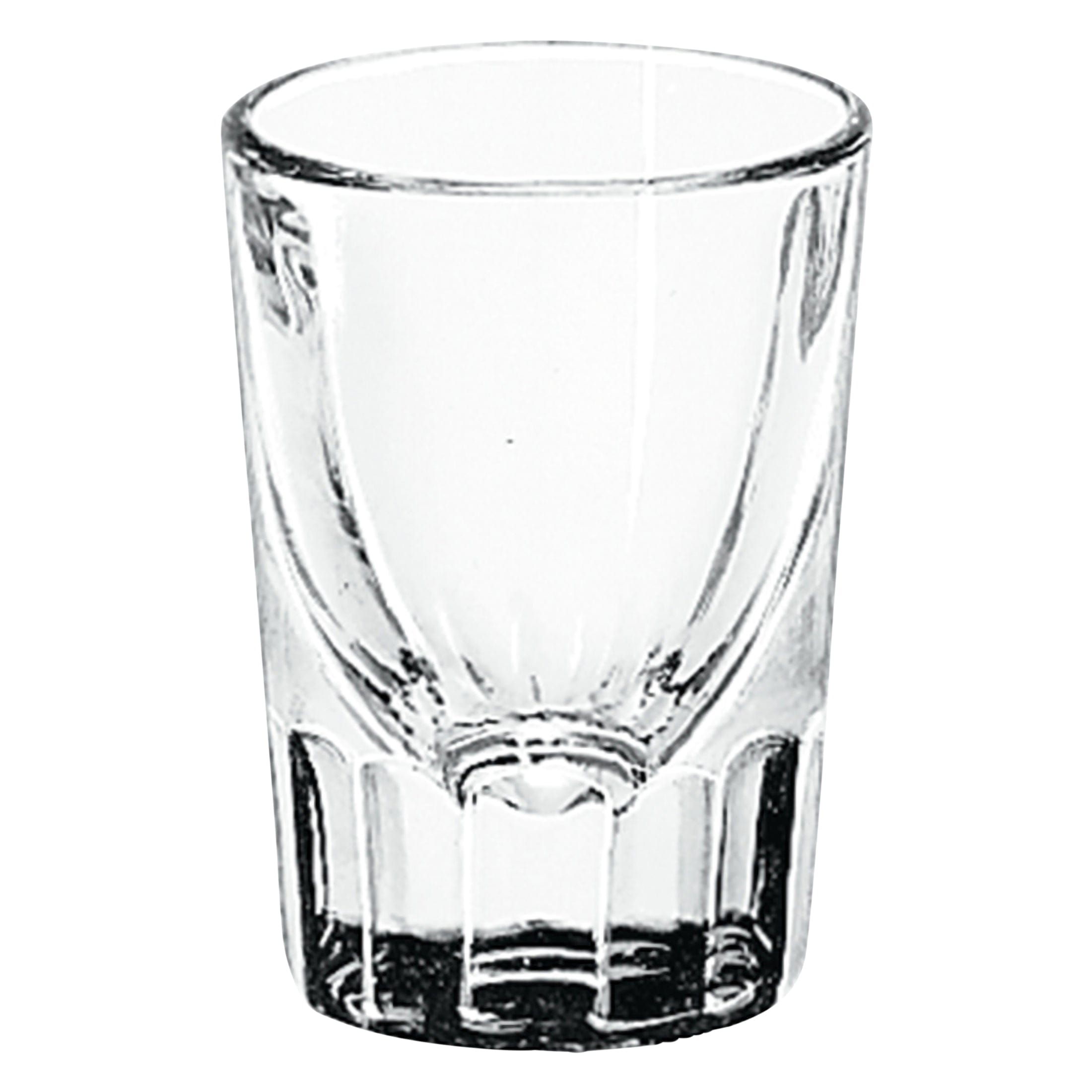 Fluted Whisky Clear Soda Lime Shot Glass 2.2" x 3" / 2oz