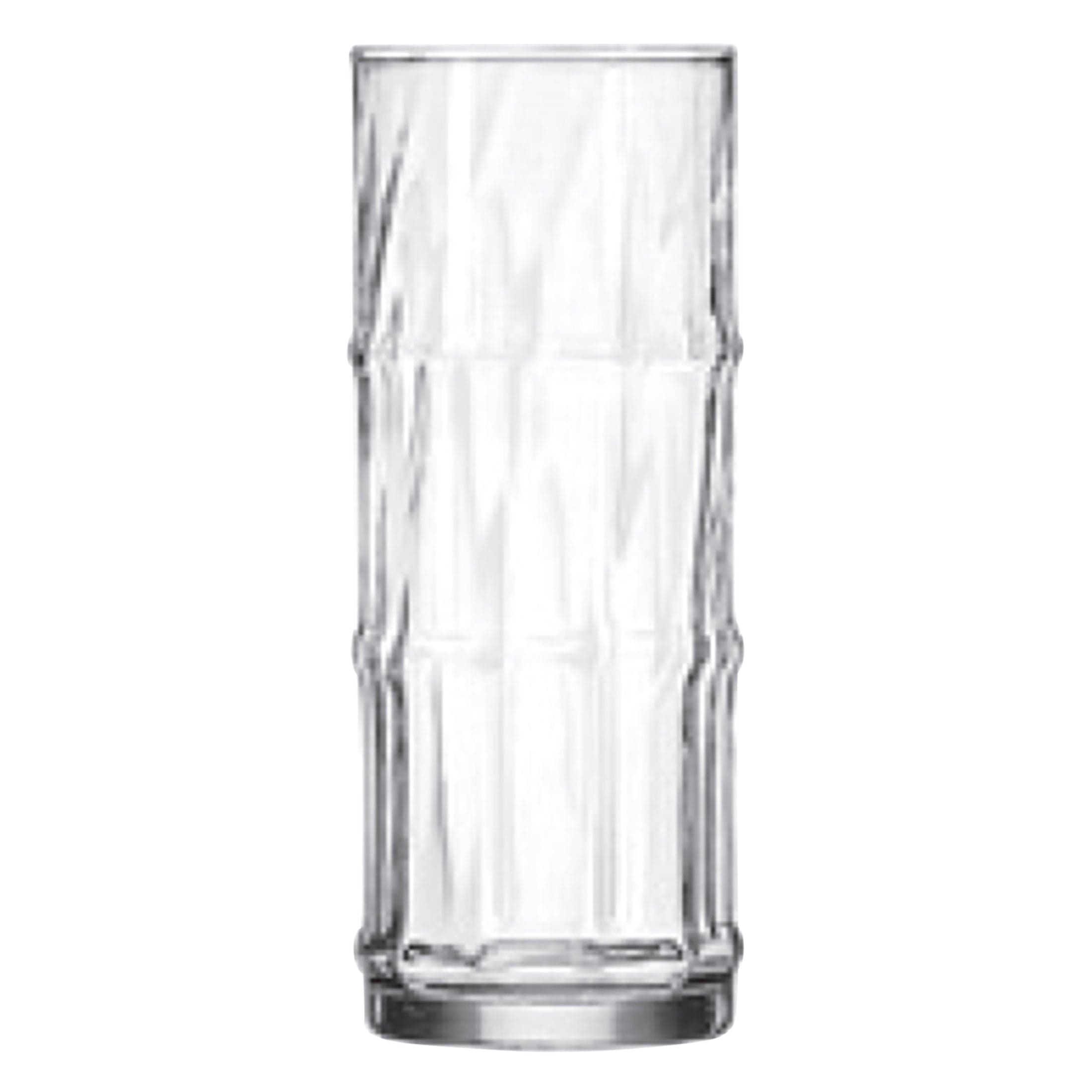 Tiki Bamboo Clear Soda Lime Cooler (Drinkware) 2.7" x 6.8" / 16 oz