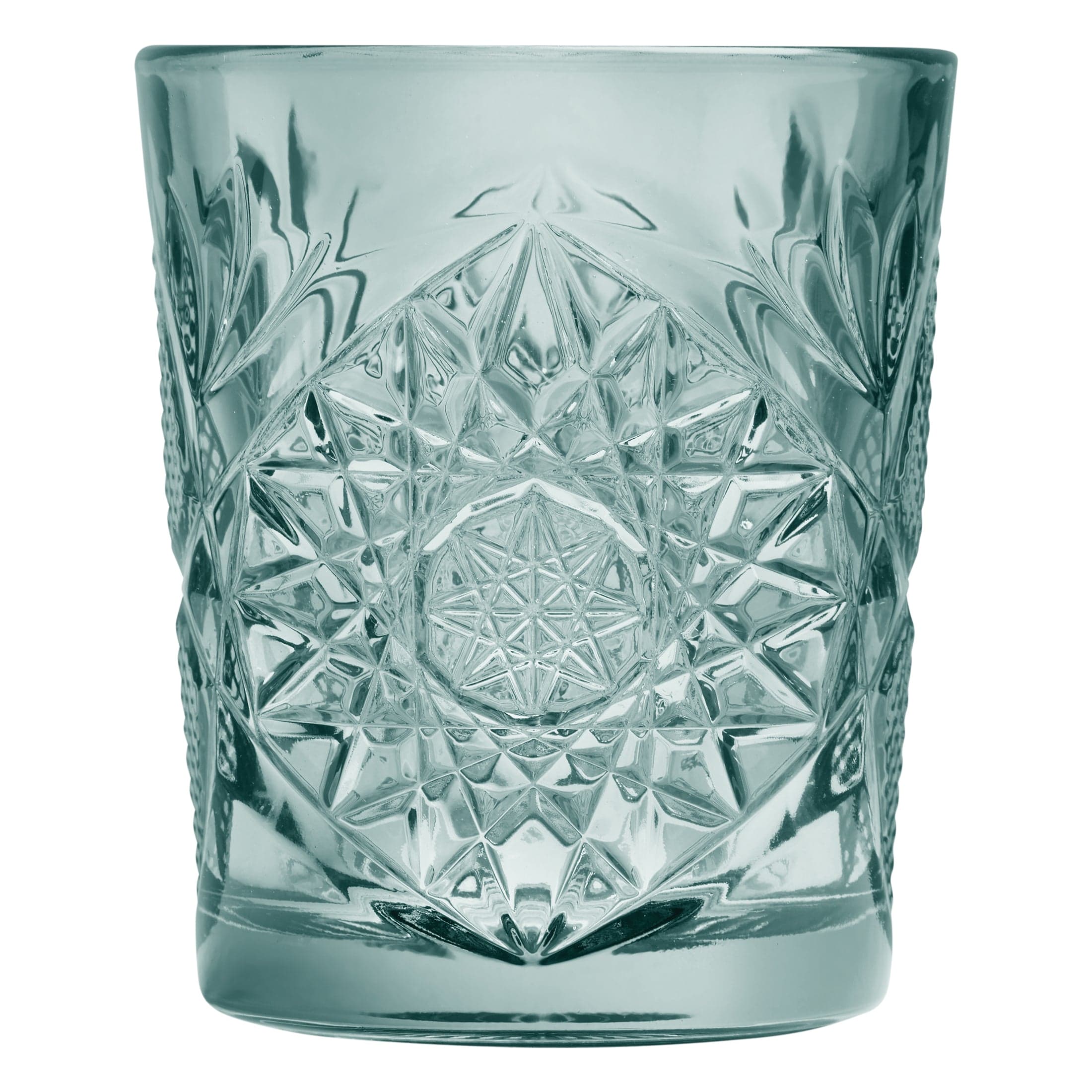 Icon Autumn Winter Green Soda Lime Double Old Fashion 3.5" x 4.2" / 12oz
