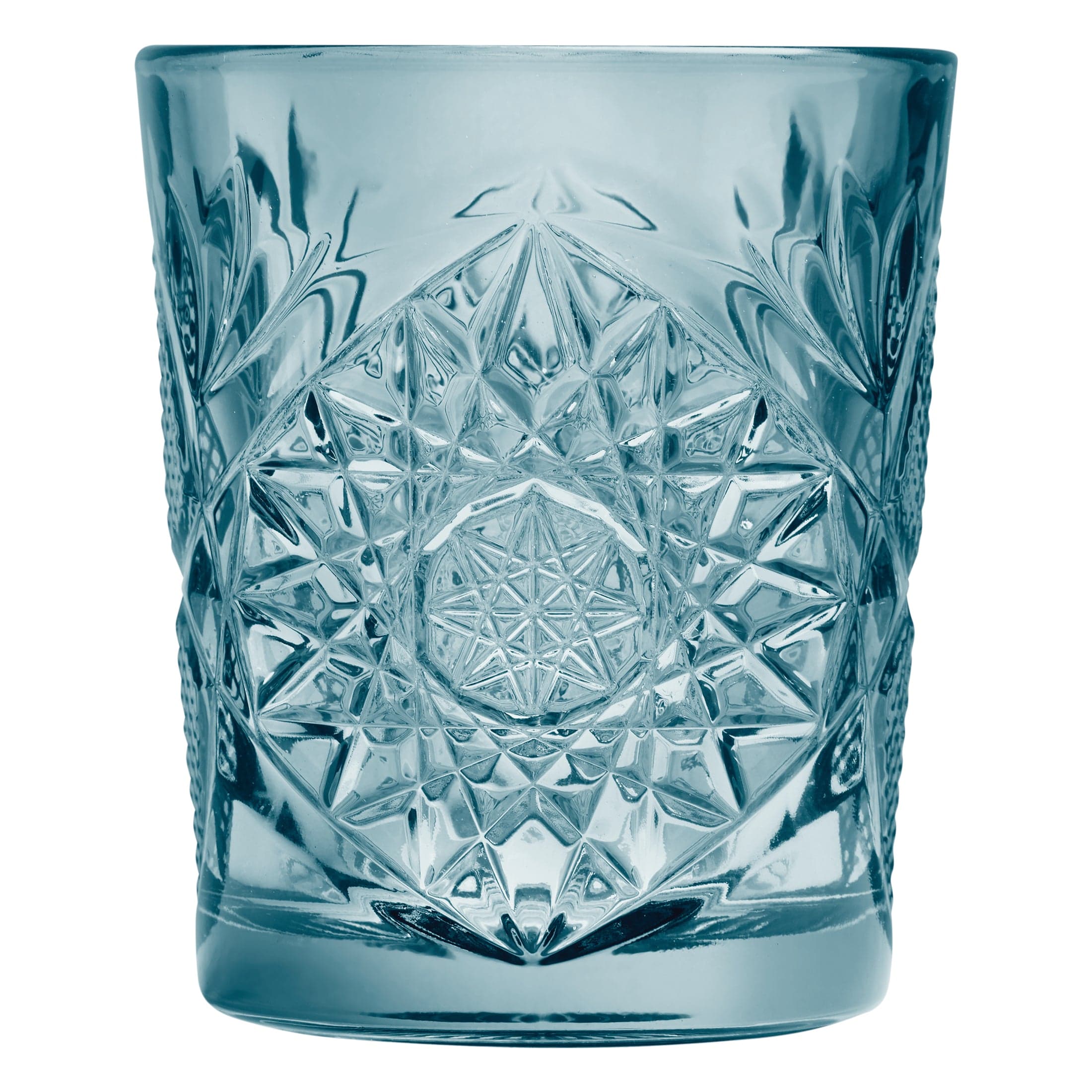 Icon Autumn Winter Blue Soda Lime Double Old Fashion 3.5" x 4.2" / 12oz